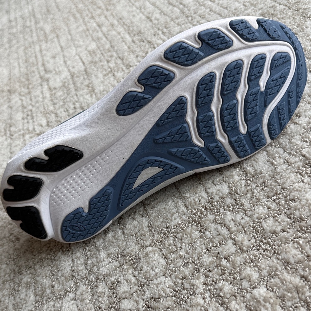 ASICS Navy and White Men's Running Shoes - Picture 7 of 9